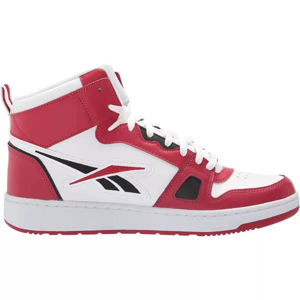 imageReebok Mens and Womens Resonator Mid Basketball Shoes Flash RedWhiteBlack