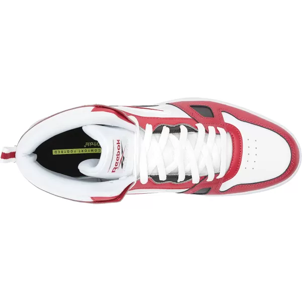 imageReebok Mens and Womens Resonator Mid Basketball Shoes Flash RedWhiteBlack