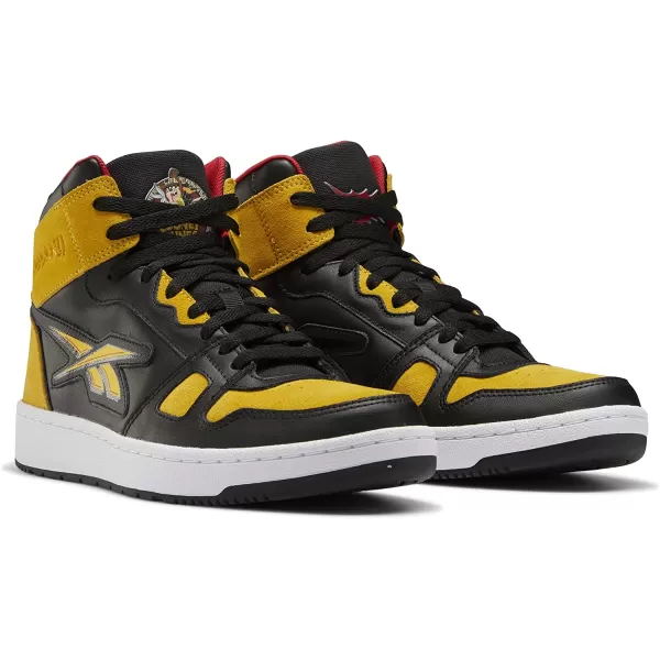 imageReebok Mens and Womens Resonator Mid Basketball Shoes Looney Tunes BlackMarigoldVector Red