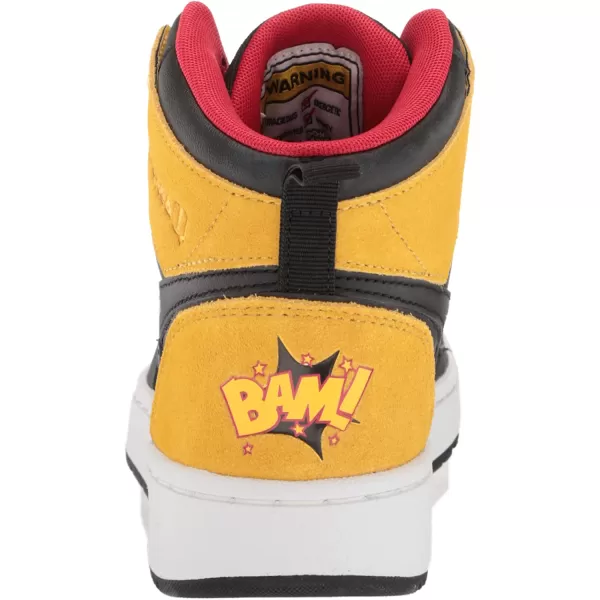 imageReebok Mens and Womens Resonator Mid Basketball Shoes Looney Tunes BlackMarigoldVector Red