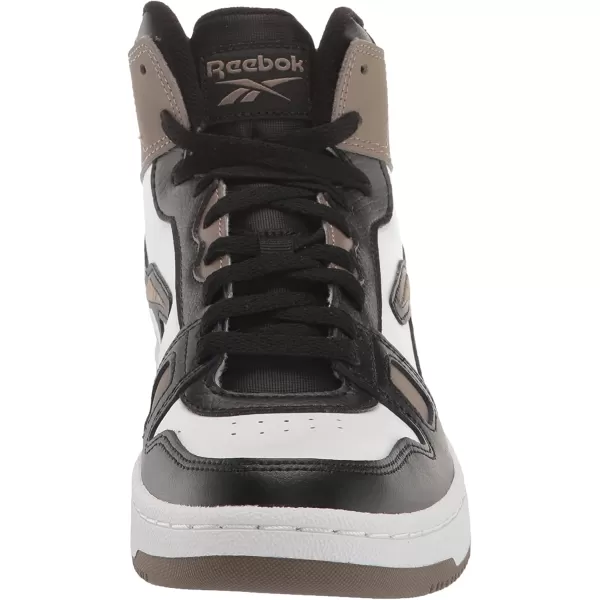 imageReebok Mens and Womens Resonator Mid Basketball Shoes in White Black and Trek Grey