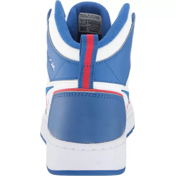 imageReebok Mens and Womens Resonator Mid Basketball Shoes in White Vector Blue and Vector Red