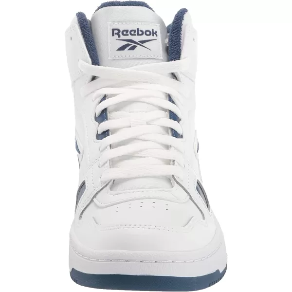 imageReebok Mens and Womens Resonator Mid Basketball Shoes in White and Batik Blue