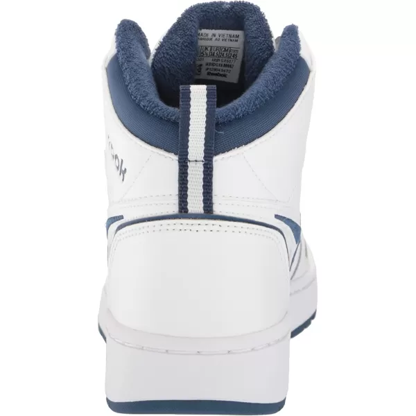 imageReebok Mens and Womens Resonator Mid Basketball Shoes in White and Batik Blue