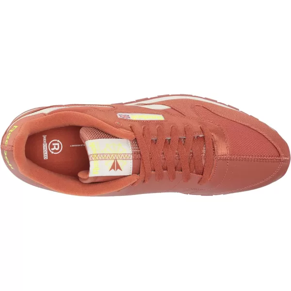 imageReebok Unisex Classic Leather SneakerBaked EarthClassic WhiteYellow Flare