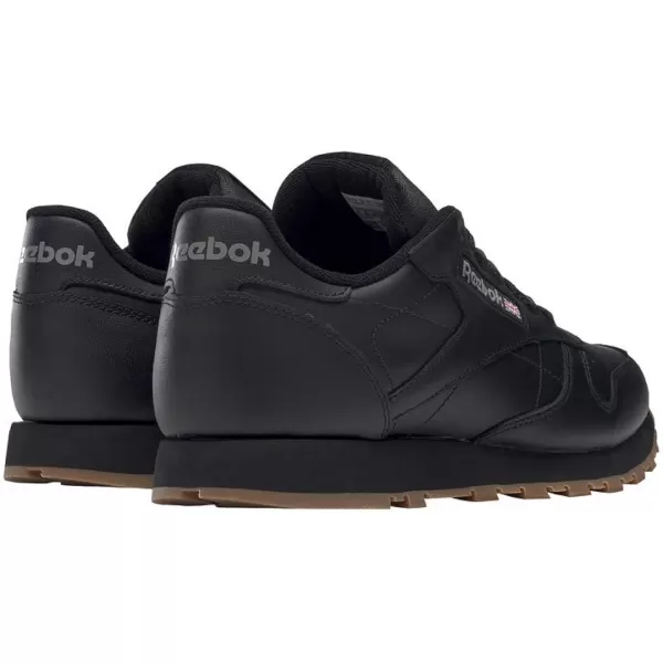 imageReebok Unisex Classic Leather SneakerBlackGum 2