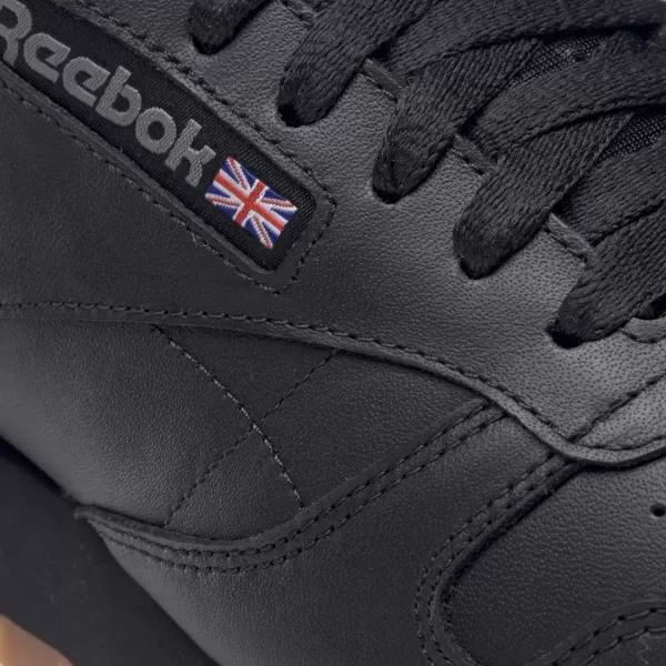 imageReebok Unisex Classic Leather SneakerBlackGum 2