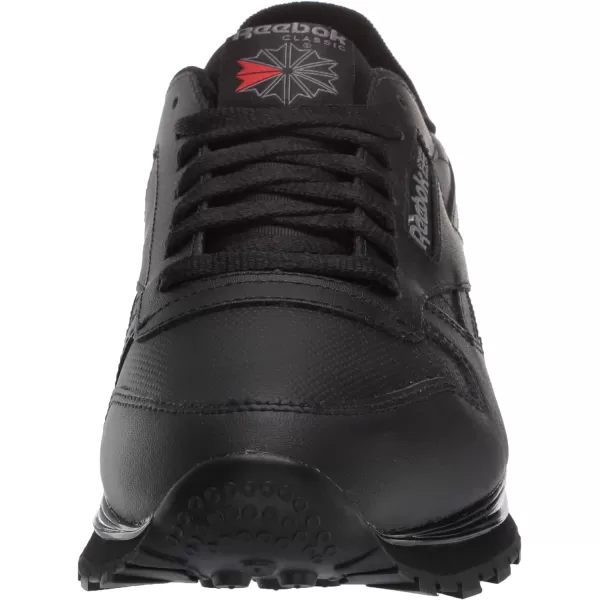 imageReebok Unisex Classic Leather SneakerBlackVector RedPure Grey