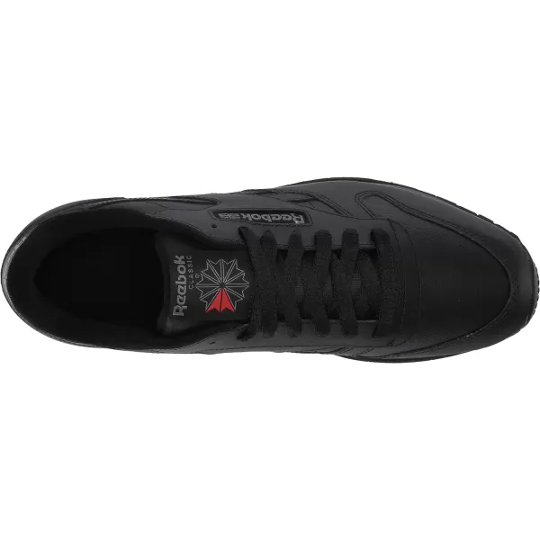 imageReebok Unisex Classic Leather SneakerBlackVector RedPure Grey