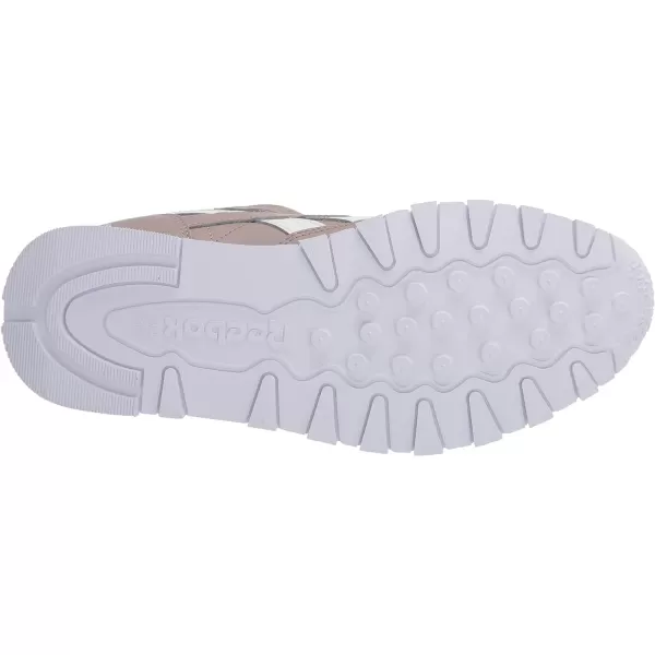 imageReebok Unisex Classic Leather SneakerBoulder GreyWhiteVector Red