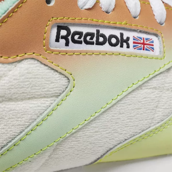 imageReebok Unisex Classic Leather SneakerChalkAcid YellowBright Cobalt
