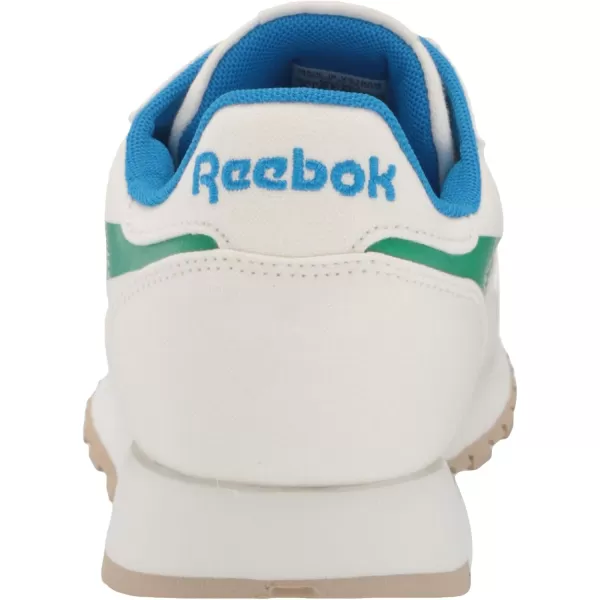 imageReebok Unisex Classic Leather SneakerChalkCourt GreenHorizon Blue