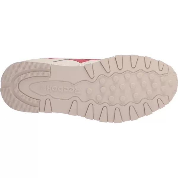imageReebok Unisex Classic Leather SneakerChalkMars RedStucco