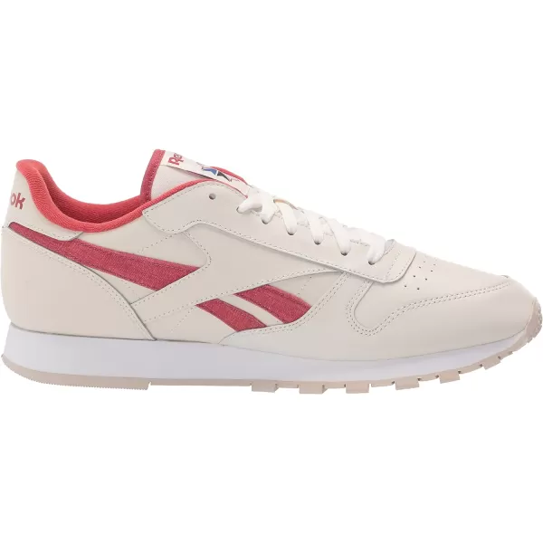 imageReebok Unisex Classic Leather SneakerChalkMars RedStucco