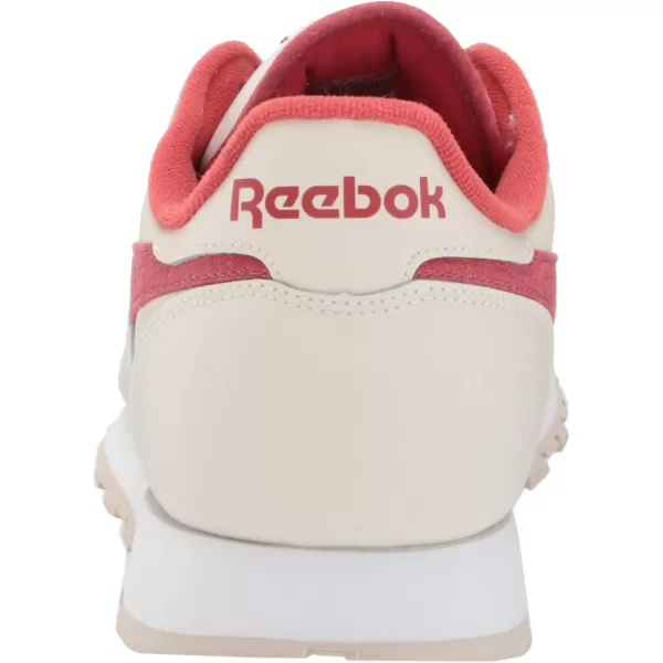 imageReebok Unisex Classic Leather SneakerChalkMars RedStucco