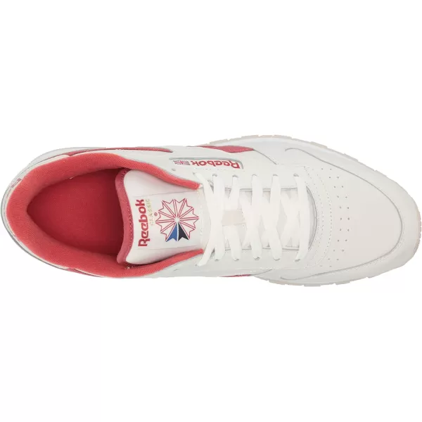imageReebok Unisex Classic Leather SneakerChalkMars RedStucco