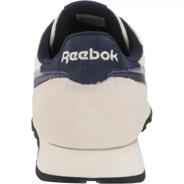 imageReebok Unisex Classic Leather SneakerChalkVector NavyBlack