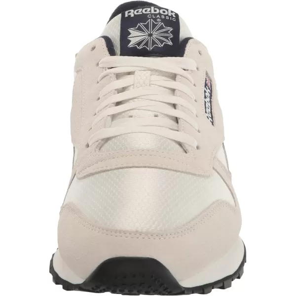 imageReebok Unisex Classic Leather SneakerChalkVector NavyBlack
