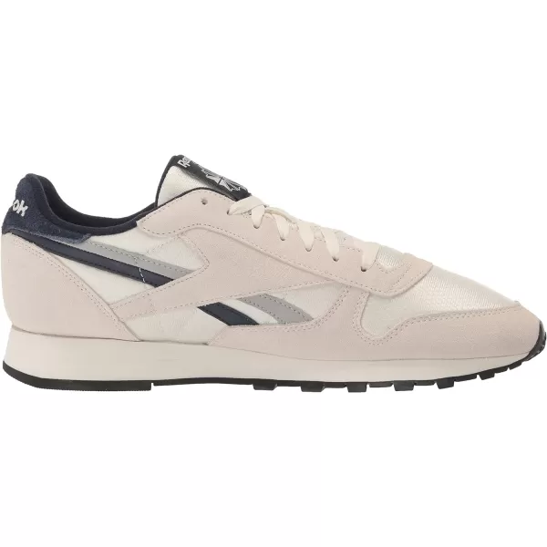 imageReebok Unisex Classic Leather SneakerChalkVector NavyBlack