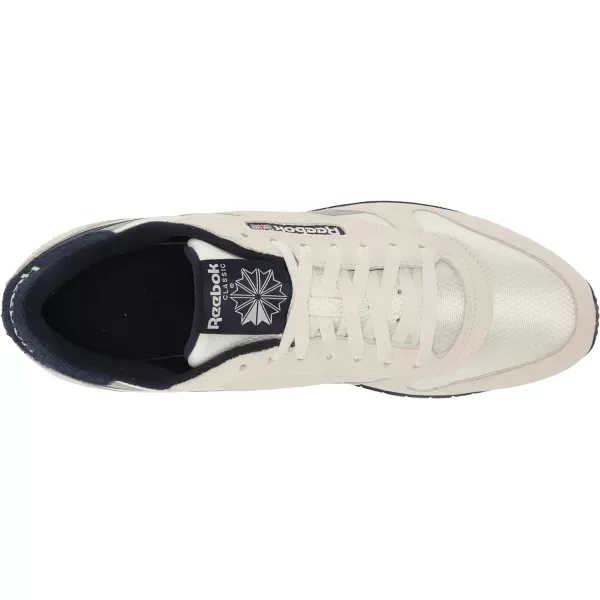 imageReebok Unisex Classic Leather SneakerChalkVector NavyBlack