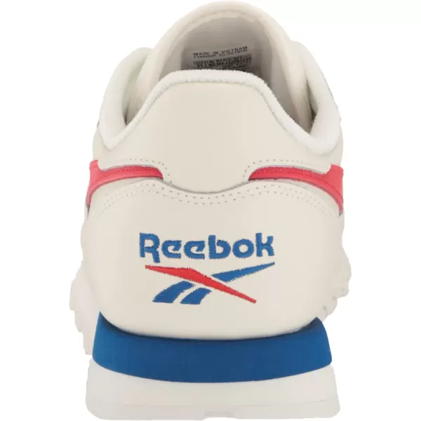 imageReebok Unisex Classic Leather SneakerChalkWhiteVector Red