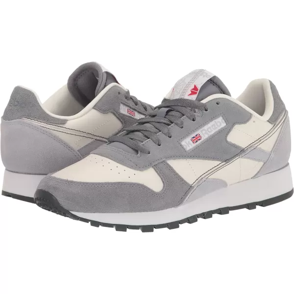 imageReebok Unisex Classic Leather SneakerCold GreyChalk