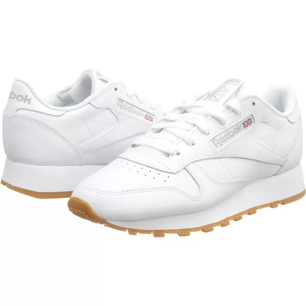 imageReebok Unisex Classic Leather SneakerFtwr White Pure Grey 3 Reebok Rubber Gum 03