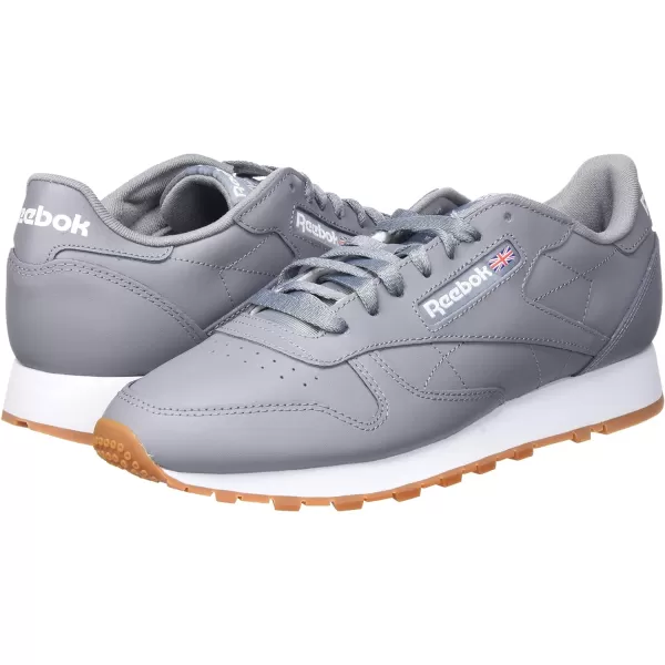 imageReebok Unisex Classic Leather SneakerPure Grey 5 Ftwr White Reebok Rubber Gum 03