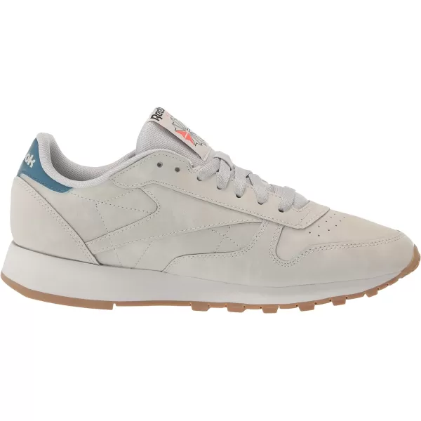 imageReebok Unisex Classic Leather SneakerPure GreySteely Blue