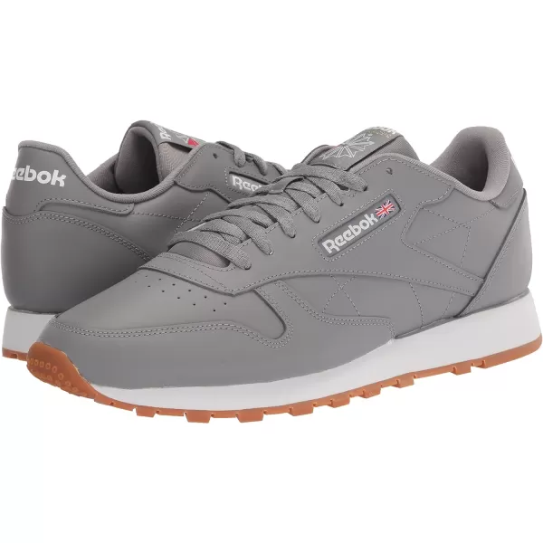 imageReebok Unisex Classic Leather SneakerReefresh Pure GreyWhiteGum