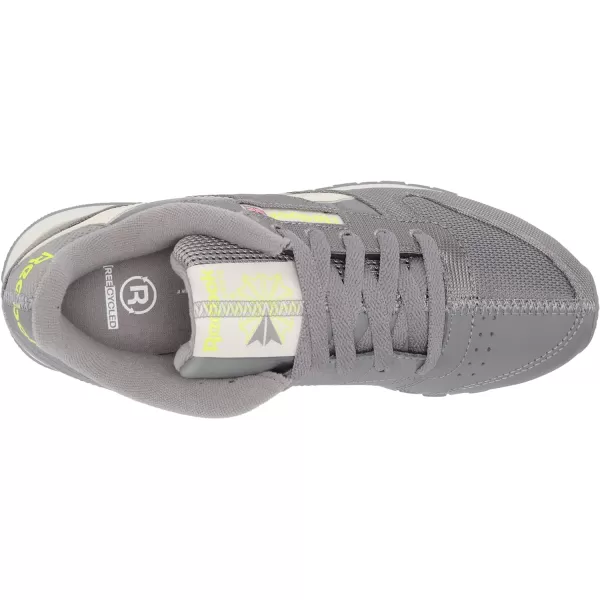 imageReebok Unisex Classic Leather SneakerSpacer GreyClassic WhiteYellow Flare