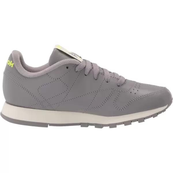 imageReebok Unisex Classic Leather SneakerSpacer GreyClassic WhiteYellow Flare