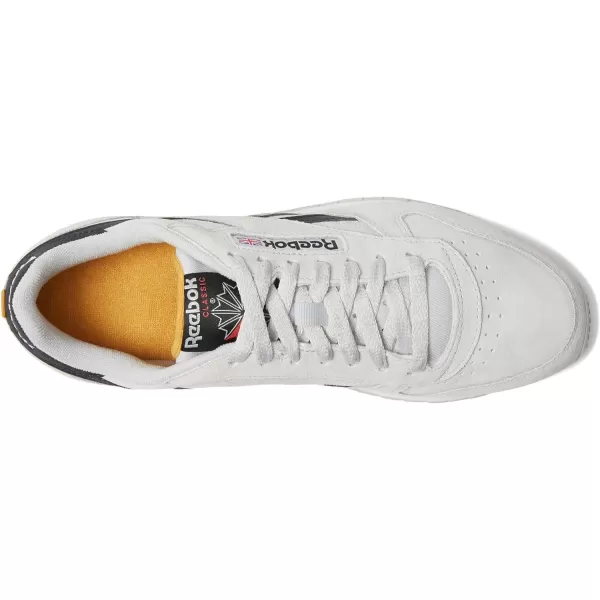 imageReebok Unisex Classic Leather SneakerSteely FogBlackRetro Gold