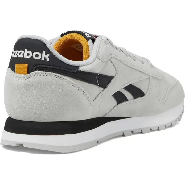 imageReebok Unisex Classic Leather SneakerSteely FogBlackRetro Gold