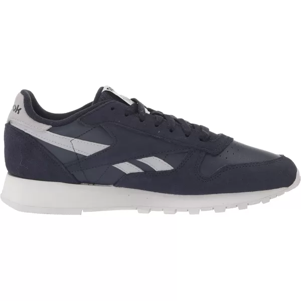 imageReebok Unisex Classic Leather SneakerVector NavyCold GreyWhite