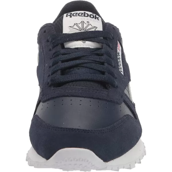 imageReebok Unisex Classic Leather SneakerVector NavyCold GreyWhite