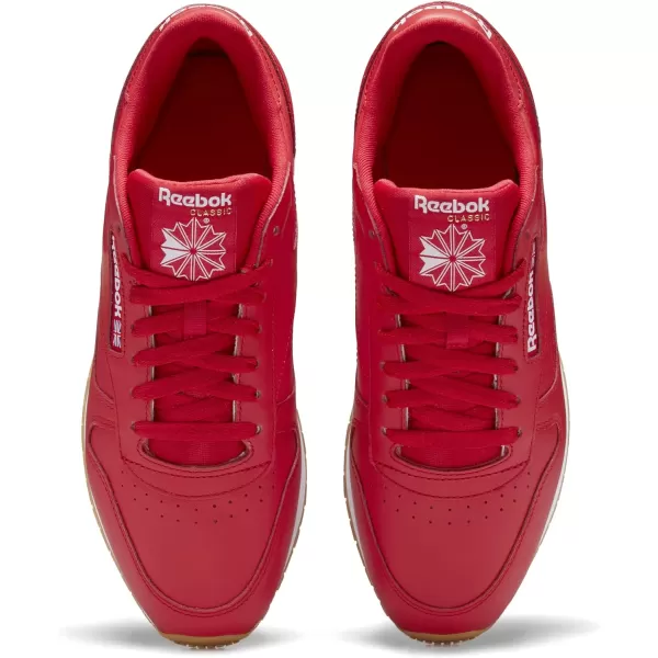 imageReebok Unisex Classic Leather SneakerVector RedFtwr WhiteReebok Rubber Gum03