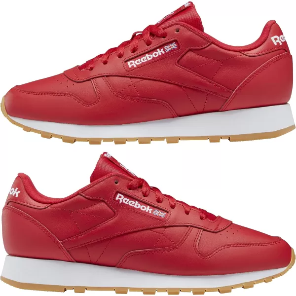 imageReebok Unisex Classic Leather SneakerVector RedFtwr WhiteReebok Rubber Gum03