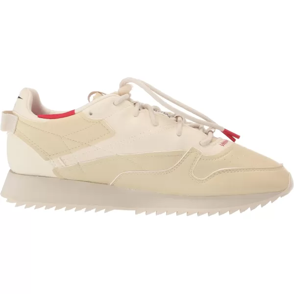 imageReebok Unisex Classic Leather SneakerVeganVintage ChalkWhiteBlack