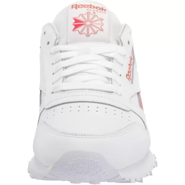 imageReebok Unisex Classic Leather SneakerWhiteBaked EarthVector Red