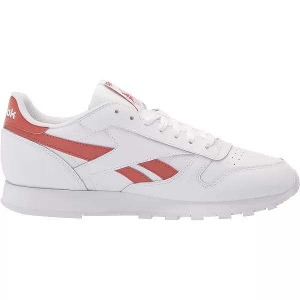 imageReebok Unisex Classic Leather SneakerWhiteBaked EarthVector Red