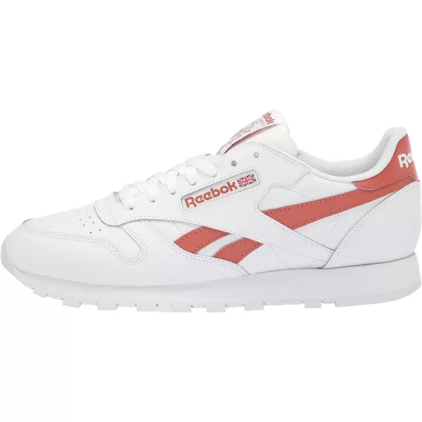 imageReebok Unisex Classic Leather SneakerWhiteBaked EarthVector Red