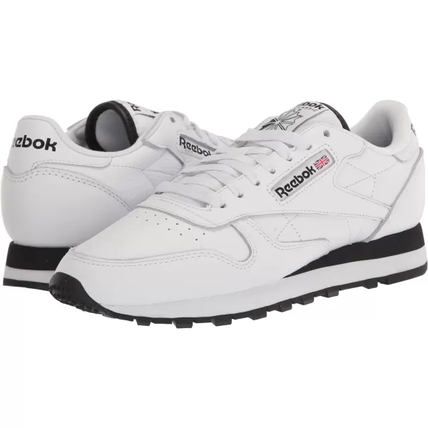 imageReebok Unisex Classic Leather SneakerWhiteBlack Stripe