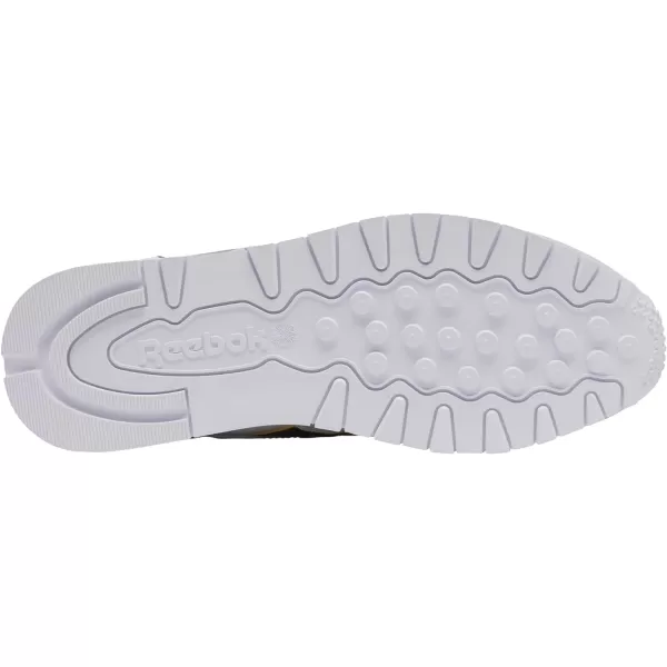 imageReebok Unisex Classic Leather SneakerWhiteBlackYellow