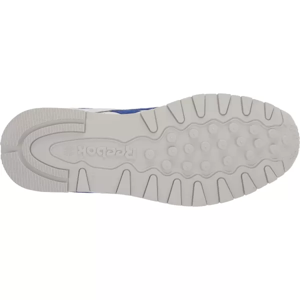 imageReebok Unisex Classic Leather SneakerWhiteCourt BlueMorning Fog