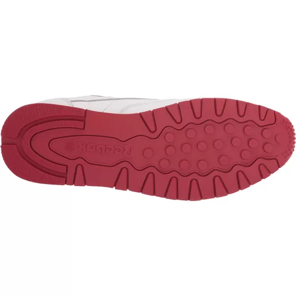 imageReebok Unisex Classic Leather SneakerWhiteFlash Red