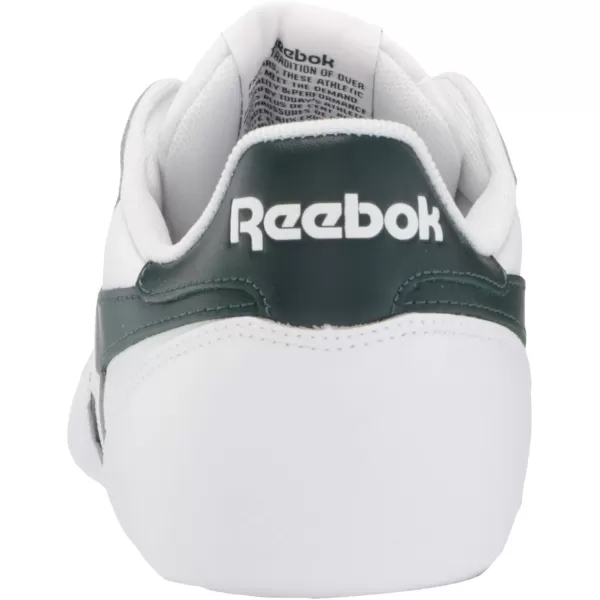 imageReebok Unisex Classic Leather SneakerWhiteForest GreenVector Red