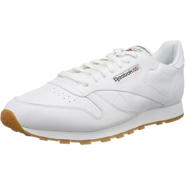 imageReebok Unisex Classic Leather SneakerWhiteGum 2