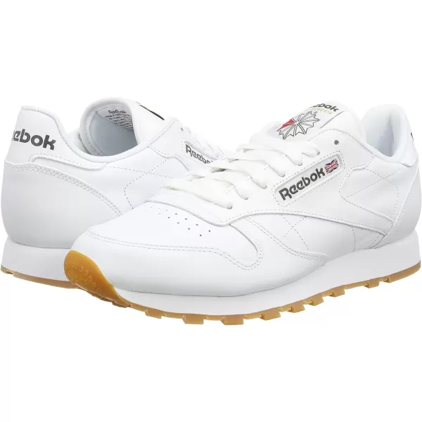 imageReebok Unisex Classic Leather SneakerWhiteGum 2