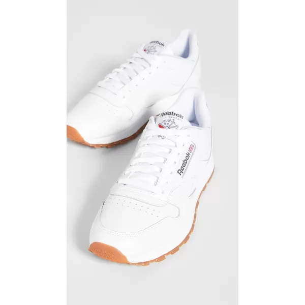 imageReebok Unisex Classic Leather SneakerWhiteGum